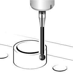 A-5003-4177 Prob Ucu / M2 Ø3 mm yakut topu, seramik gövde, L 30 mm, EWL 27 mm