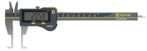 S_Cal Evo Bt Smart, IP67 Korumalı, İç Çap Kanal, Dikdörtgen Kesitli Dijital Kumpas (0-150mm)
