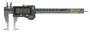 S_Cal Evo Bt Smart, IP67 Korumalı Bilye Uçlu Çeneler, Dikdörtgen Kesitli Dijital Kumpas (0-150mm)