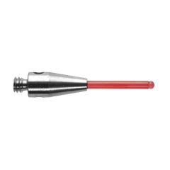 A-5000-8876 Prob Ucu / M2 Ø1 mm yakut küresel uçlu silindir, paslanmaz çelik gövde, L 15 mm