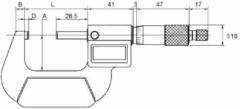 Digital Micrometers Economic Model IP54