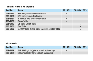 Sylvac Ölçüm Tablası PS15 İçin Aksesuarlar & Uygulamalar