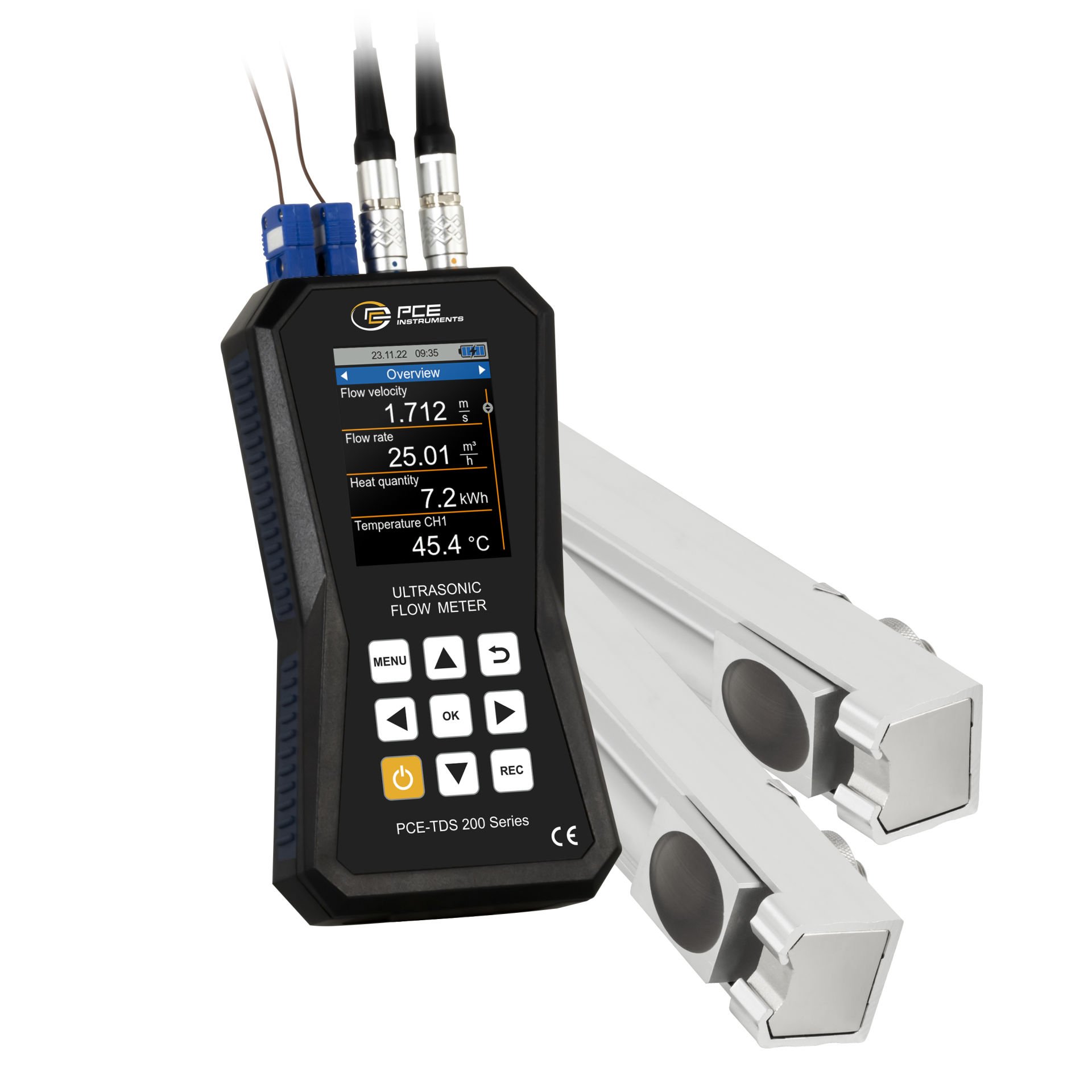 Ultrasonik Akış Hızı Ölçer PCE-TDS 200+ MR