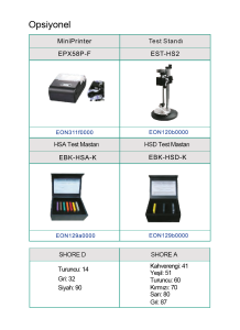 Dijital Shoremetre (Shore A/D) ve Aksesuarları