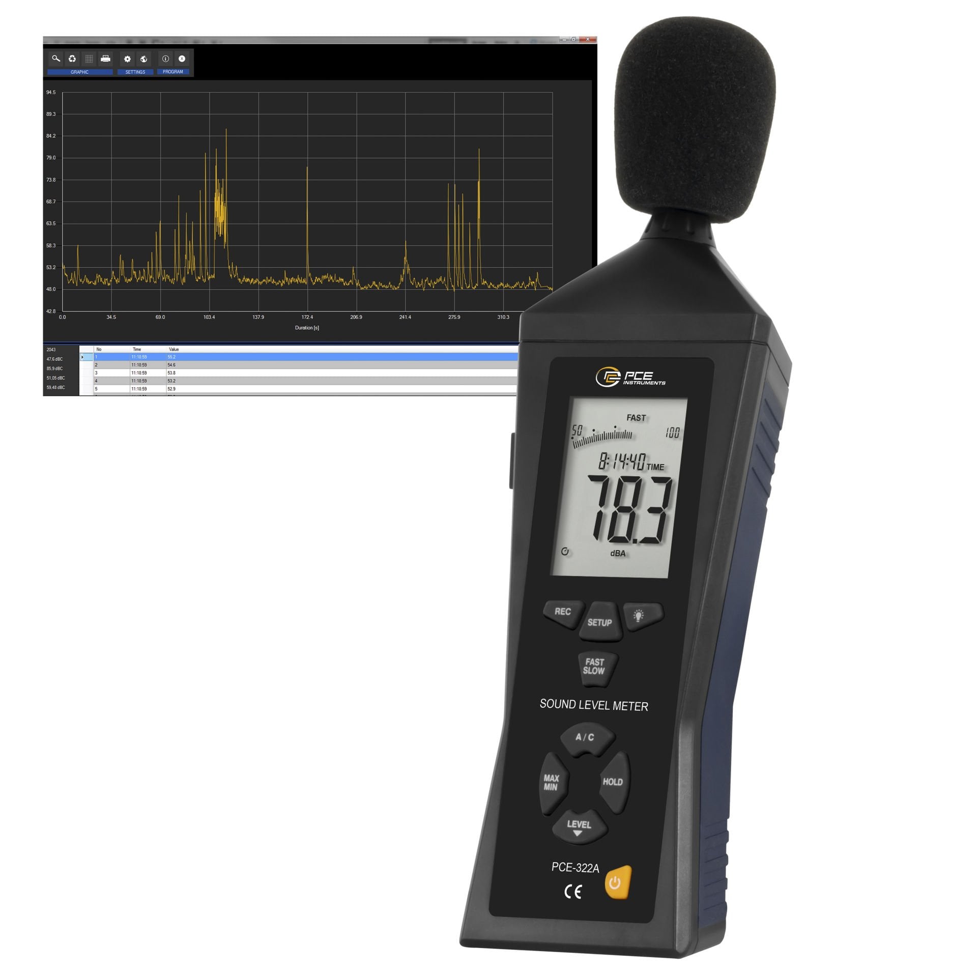 Desibelmetre PCE-322ALEQ