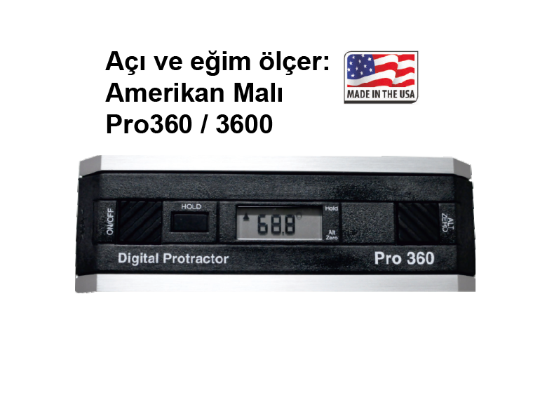 Açı ve Eğim Ölçer (Amerikan Malı) Pro 360 / Pro 3600 /