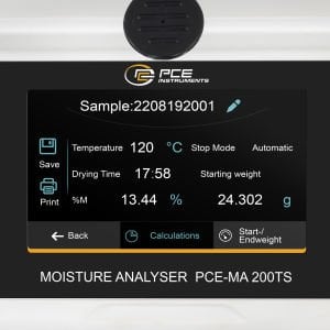 Dokunmatik Ekranlı Hassas Terazi PCE-MA 200TS